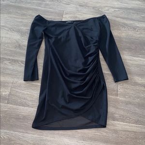 Women’s off the shoulder black dress